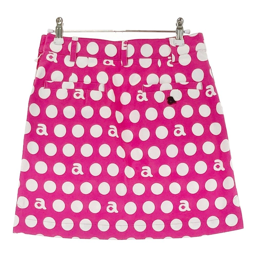サイズ 36 ARCHIVIO アルチビオ ストレッチ スカート ドット ロゴ総柄 ピンク系 240101536354 ゴルフウェア レディース ストスト