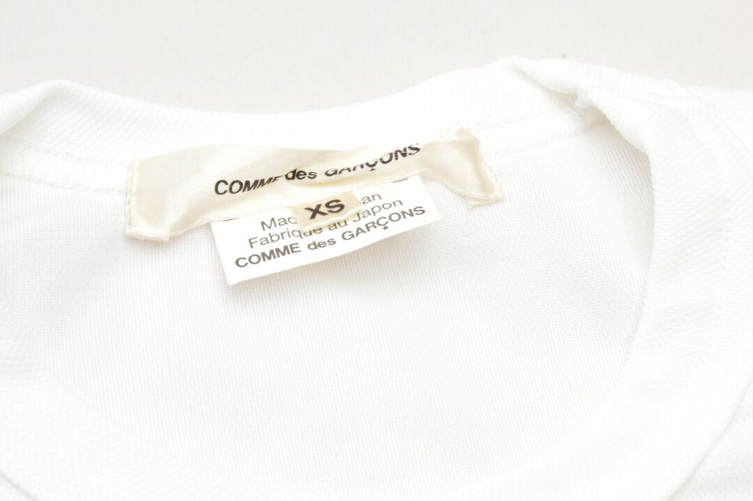 コムデギャルソン COMME des GARCONS Tシャツ ひまわり 戦闘機 XSサイズ ホワイト 日本製 AD2017 レディース F-S4675 コムデギャルソン COMME des GARCONS Tシャツ ひまわり 戦闘機 XS