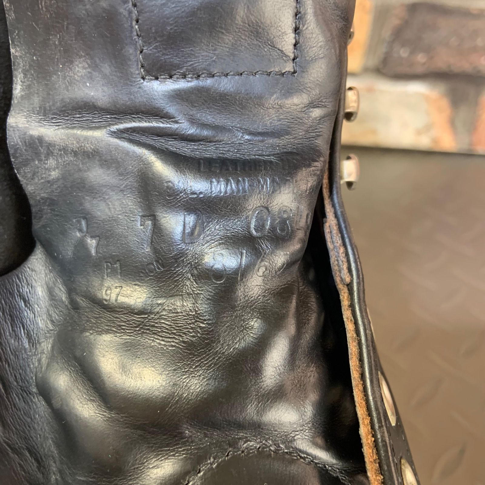 ☆REDWING 8165 ワークブーツ 刺繍羽タグ 1997年製 US7D JP25㎝ レッド