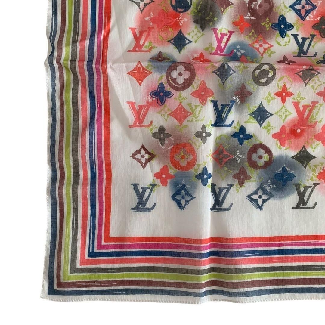 LOUISVUITTON ルイヴィトン ハンカチ カラフル コットン イタリア製 LOUISVUITTON ルイヴィトン ハンカチ カラフル コットン