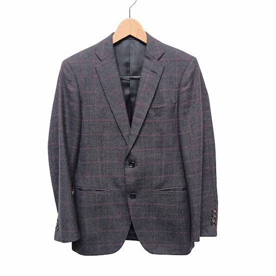 極美品　ONLY REDA セットアップスーツ　チェック グレー　Sサイズ 極美品 ONLY REDA セットアップスーツ チェック グレー Sサイズ