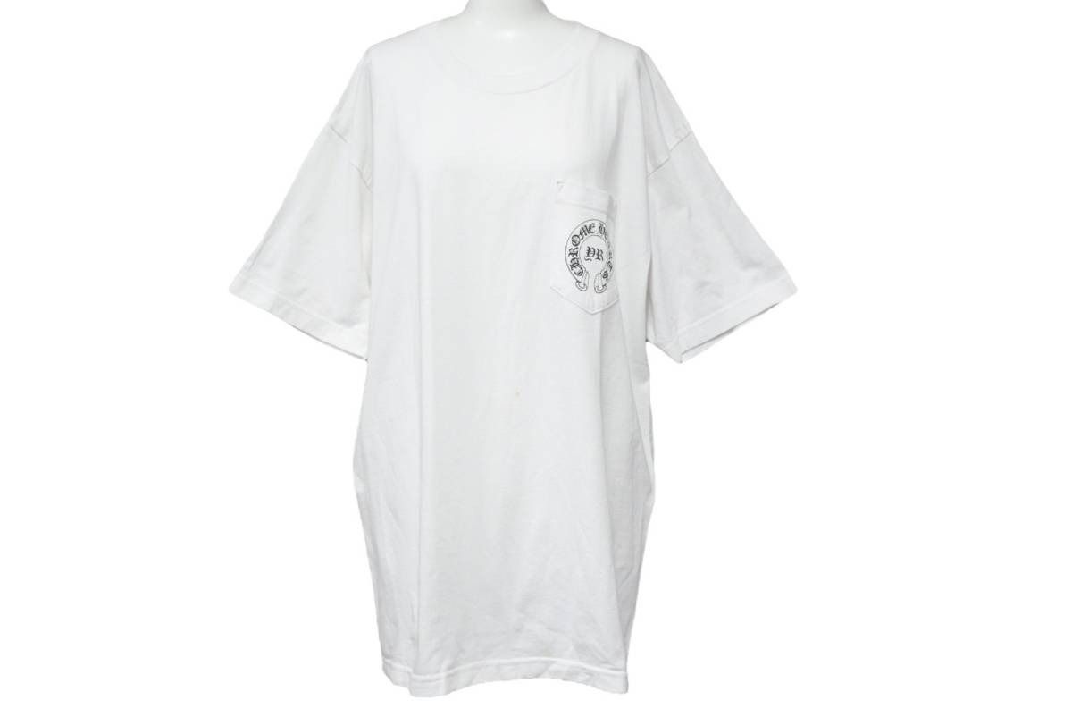 ChromeHearts クロムハーツ 半袖Tシャツ DR 7.16 2007 トップス USA製 コットン ホワイト ブラック サイズL 良品 中古 50251 ChromeHearts クロムハーツ 半袖Tシャツ DR 7.16 2007 トップス USA製