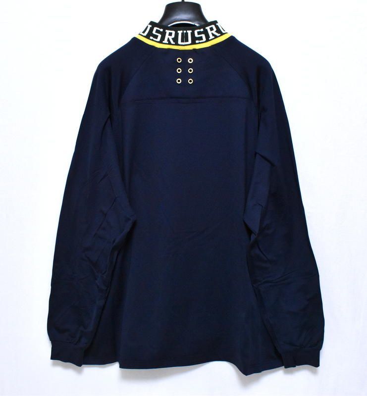 ラッセルノ ゴルフ リブカラー ルーズフィット モックネック ネイビー M 4 新品 ラッセルノ ゴルフ リブカラー ルーズフィット モック