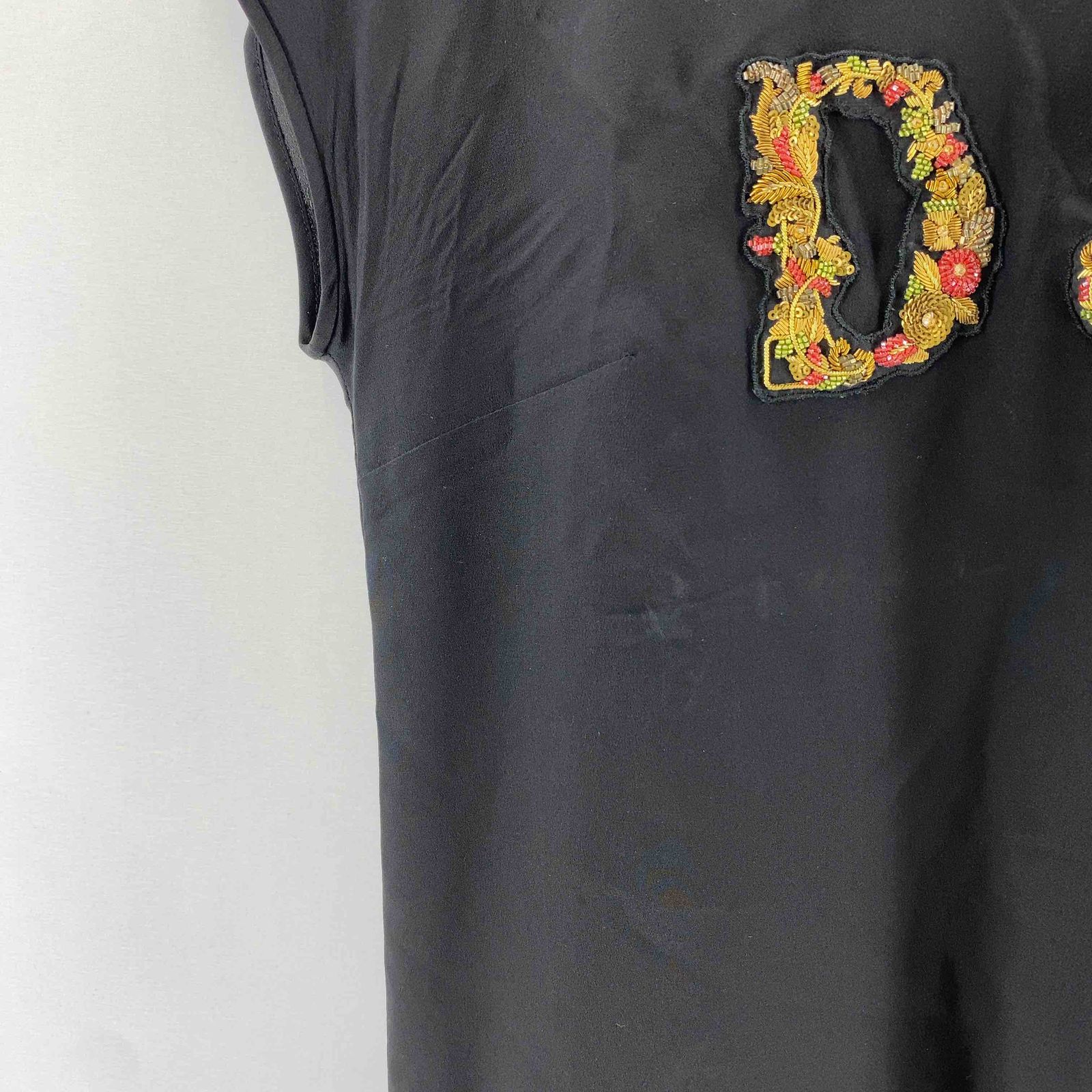 DOLCE&amp;GABBANA - DOLCE&amp;GABBANA ドルチェアンドガッバーナ レディース 半袖シャツ/ブラウス ブラック イタリア製 FL71L3Z DOLCE&GABBANA ドルチェアンドガッバーナ レディース 半袖シャツ
