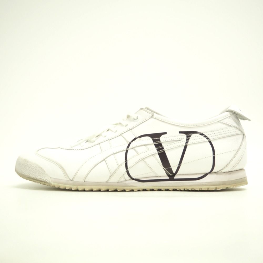 Valentino Garavani×Onitsuka Tiger/ヴァレンティノガラヴァーニ×オニツカタイガー レザー スニーカー ホワイト メンズ  ブランド - メルカリ