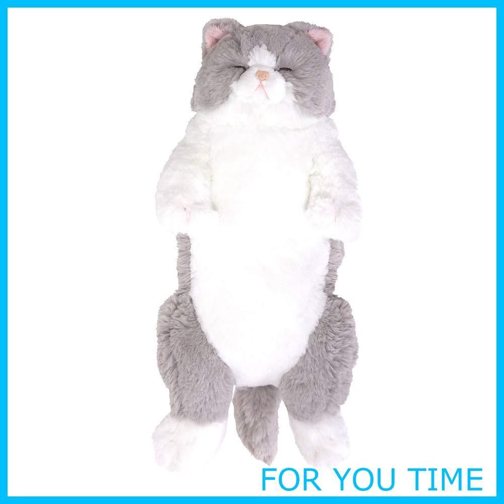 ひざねこ　お座り　グレー ひざねこ SSサイズ グレー 子猫サイズ 猫 ぬいぐるみ ねこ ネコ