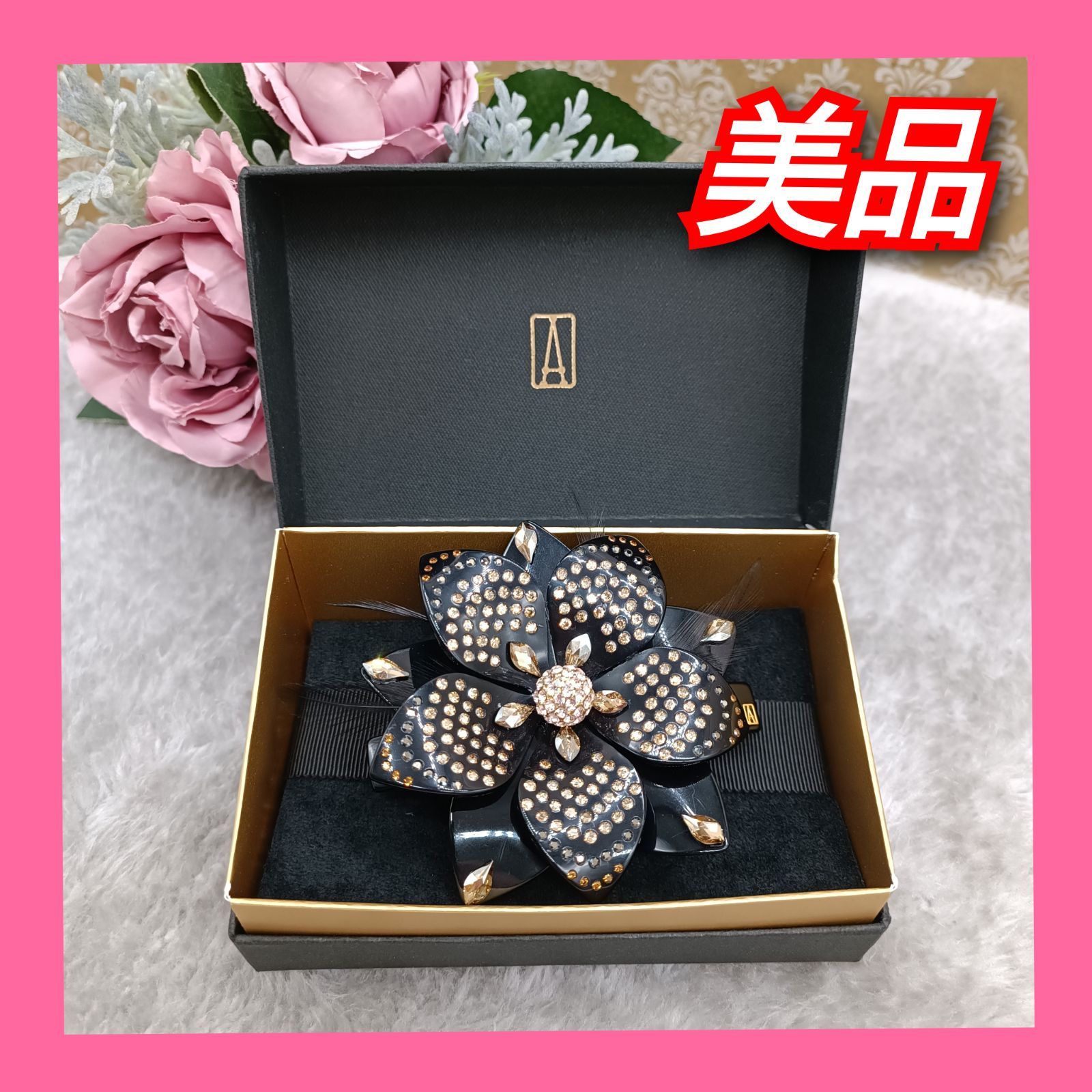 新品　未使用ALEXANDRE DE PARIS バレッタ　スワロフスキー ALEXANDRE DE PARIS スワロフスキー リボン バレッタ - メルカリ