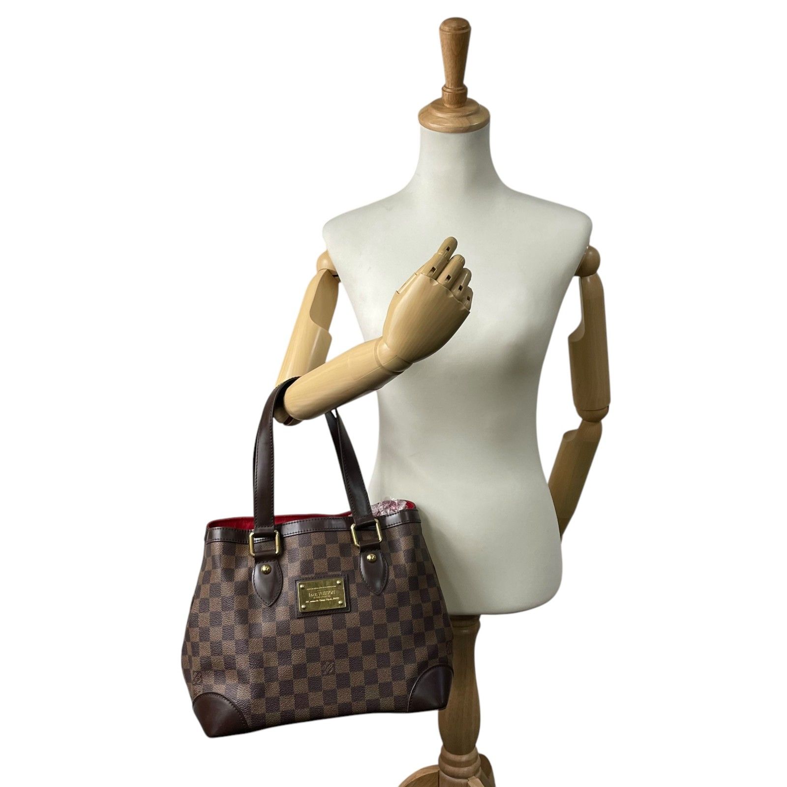 美品 LOUIS VUITTON ルイヴィトン ダミエ ハムステッドPM ハンドバッグ 