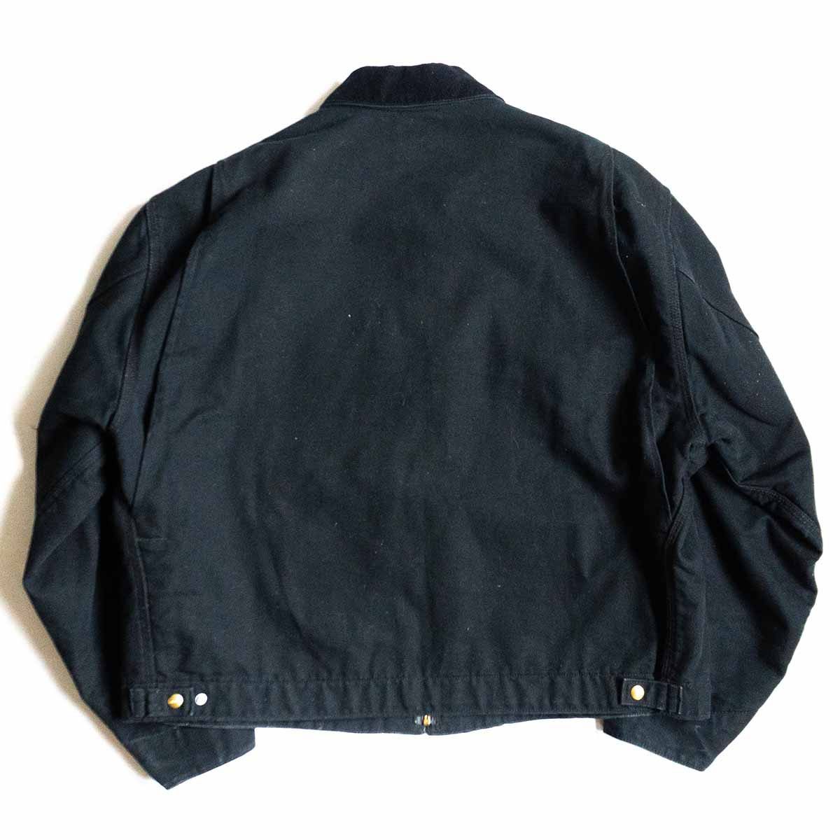 【USA製】Carhartt【DETROIT JACKET デトロイトジャケット】2XL ブラック BLK ダック カーハート 古着 u2406046