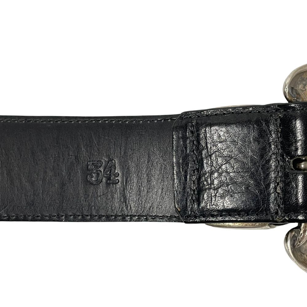 CHROME HEARTS クロムハーツ 3PC クラシック ベルト シルバー/レザー