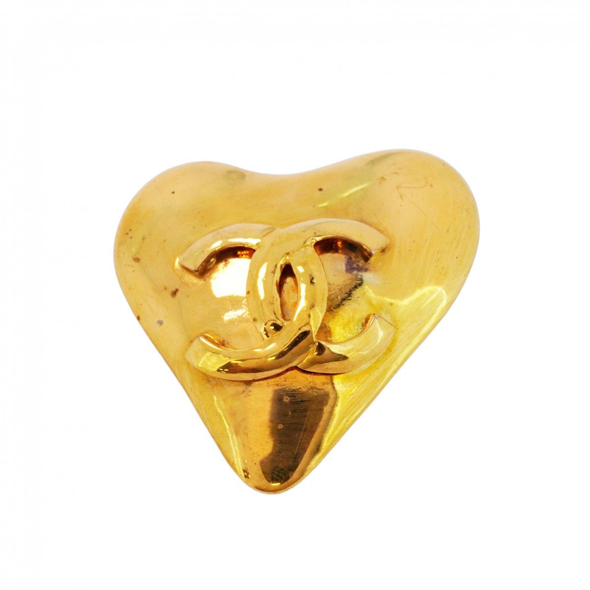 5jeb0149】シャネル ブローチ ヴィンテージ ココマーク ハートモチーフ  