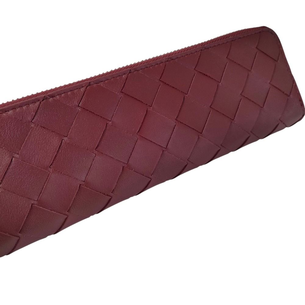  Bottega Veneta ボッテガヴェネタ レザー イントレチャート ペンケース 筆記用具 文具 730023 レッド メンズ レディース 古着 その他 文房具 事務用品