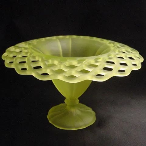 ウランガラス 1920年代後半 アメリカ Tiffin社 カナリア色