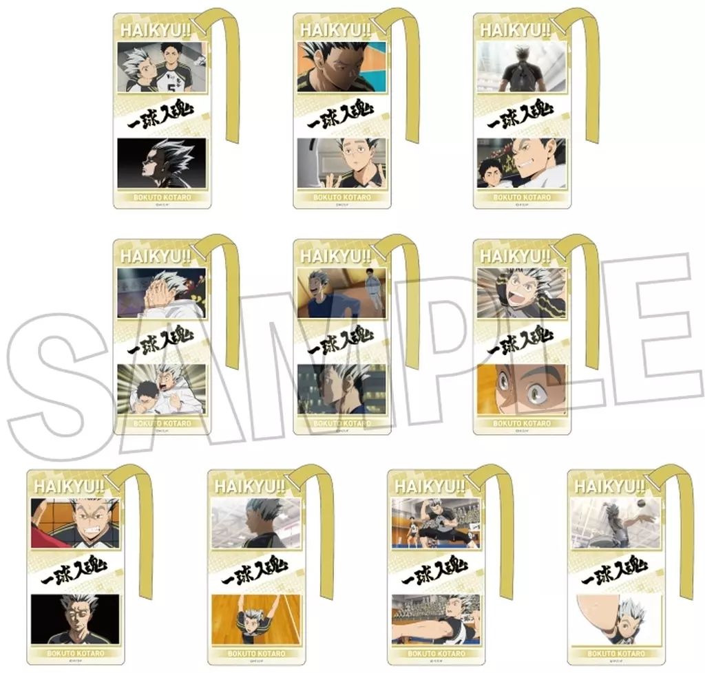 ブックカバー 栞 全10種セット ハイキュー!! アクリル栞 木兎光太郎BOX