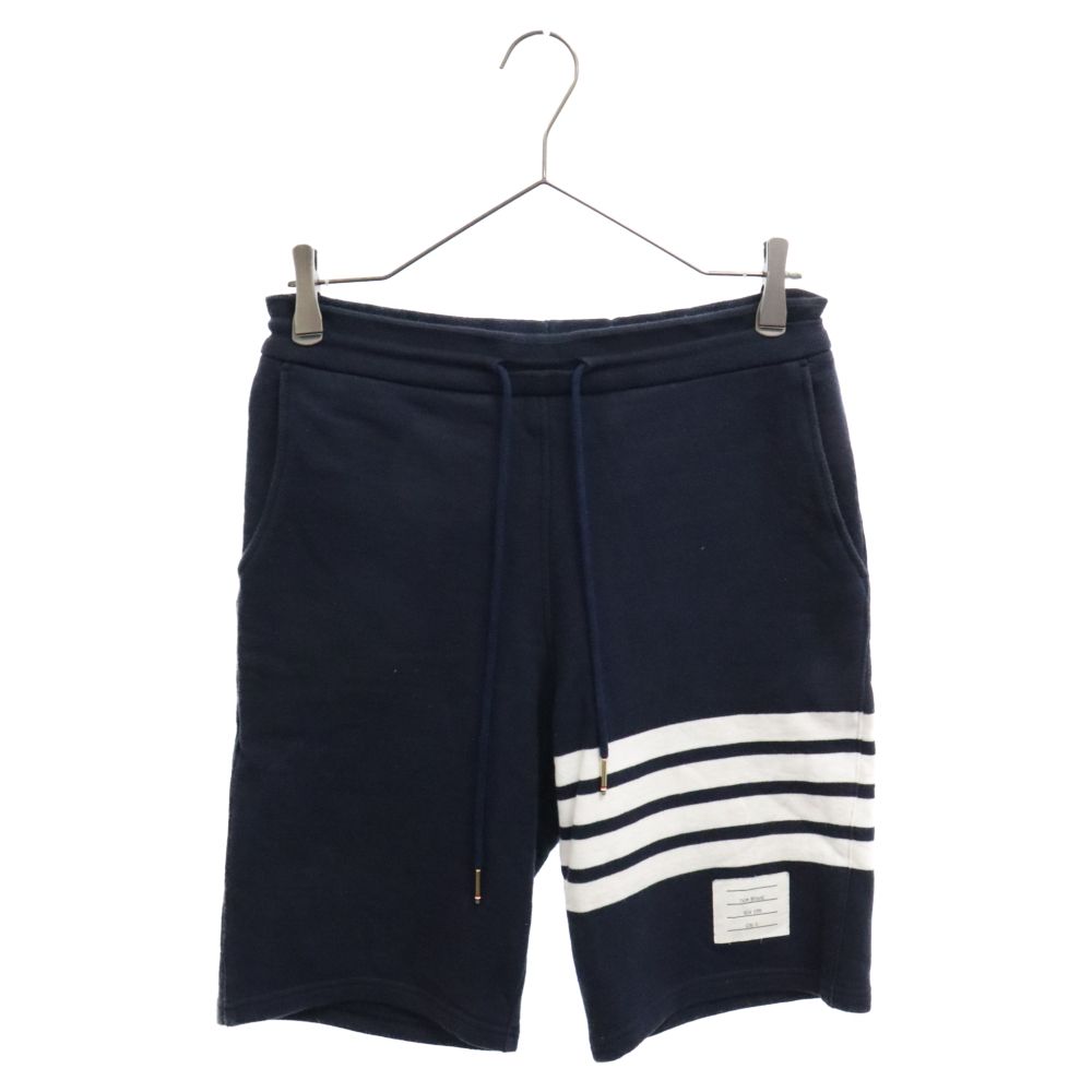 THOM BROWNE スウェットショーツ 4BARライン ネイビー THOM BROWNE スウェットショーツ 4BARライン ネイビー - メルカリ