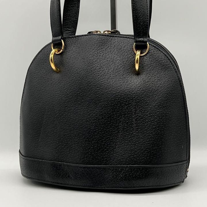 美品】GHERARDINI ゲラルディーニ ハンドバッグ ブラック - メルカリ
