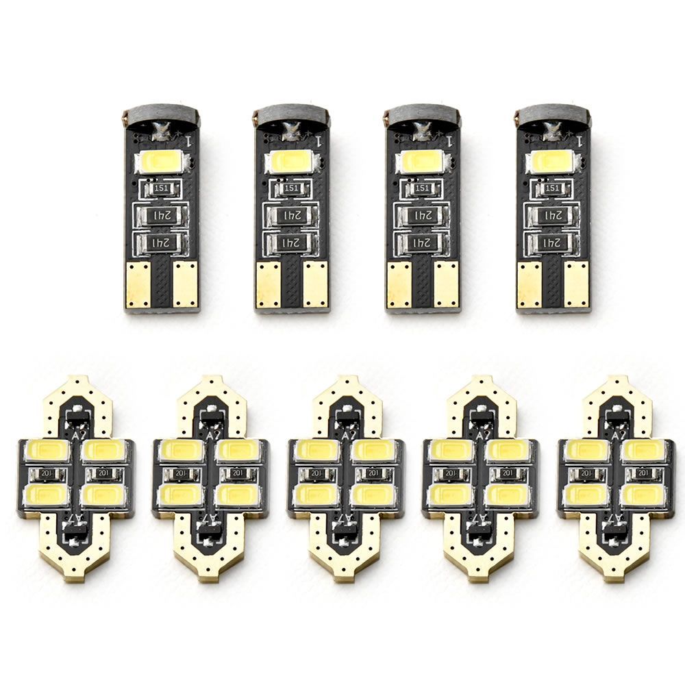 RA6 RA7 RA8 RA9 オデッセイアブソルート [H11.12-H15.9] LED ルームランプ 金メッキ SMD 9点セット