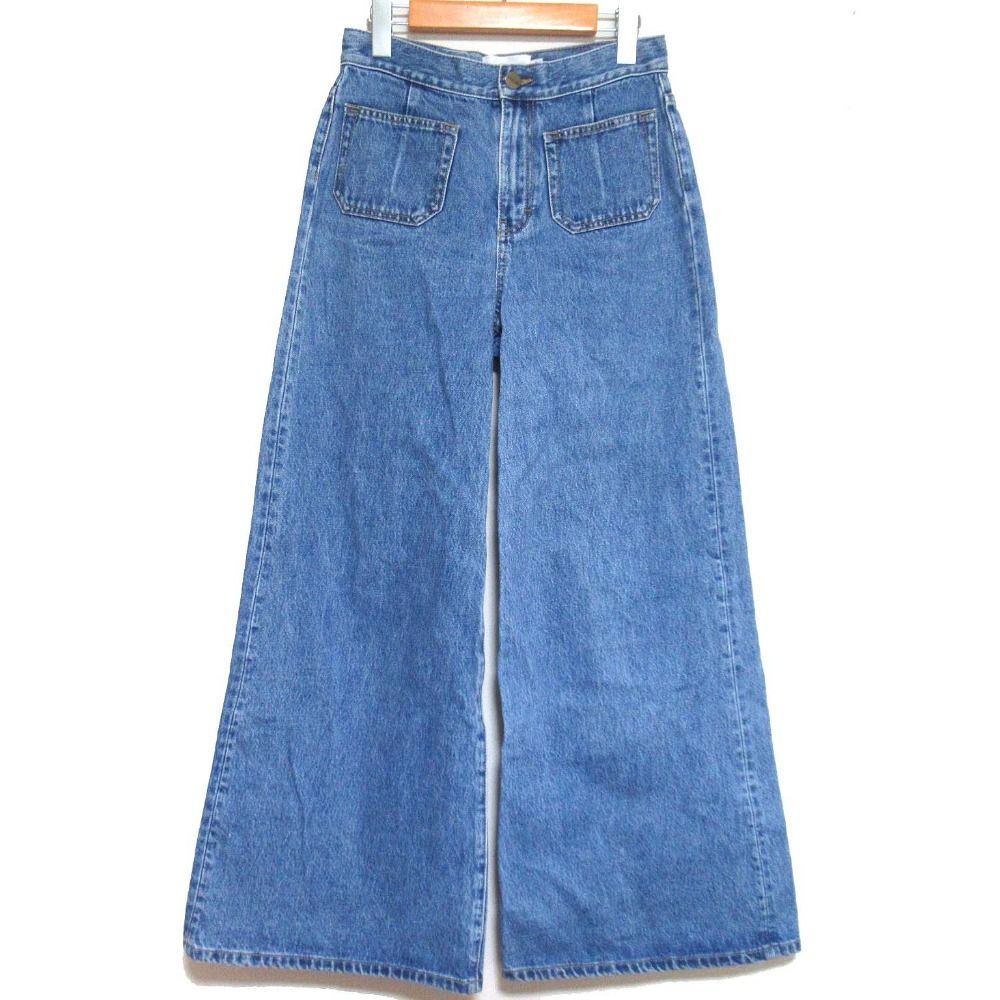 美品 COACH コーチ ルームパンツ バギーデニムパンツ ワイドジーンズ  