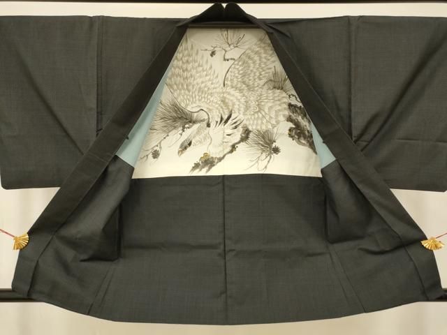 平和屋着物□男性 本場大島紬 アンサンブル 一元絣 正絹 逸品  