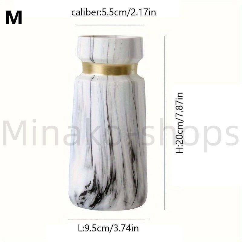 やっこM♦大理石　マーブル柄   フラワーベース   花器  花瓶 Marble Vase M｜大理石の花器 M