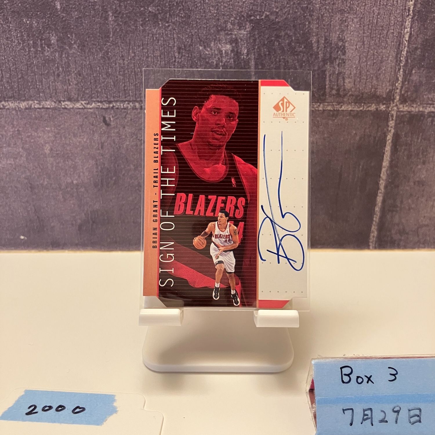 ドレイク　spサイン 2000 Upper Deck SP BRIAN GRANT 直筆サイン PORTLAND TRAIL