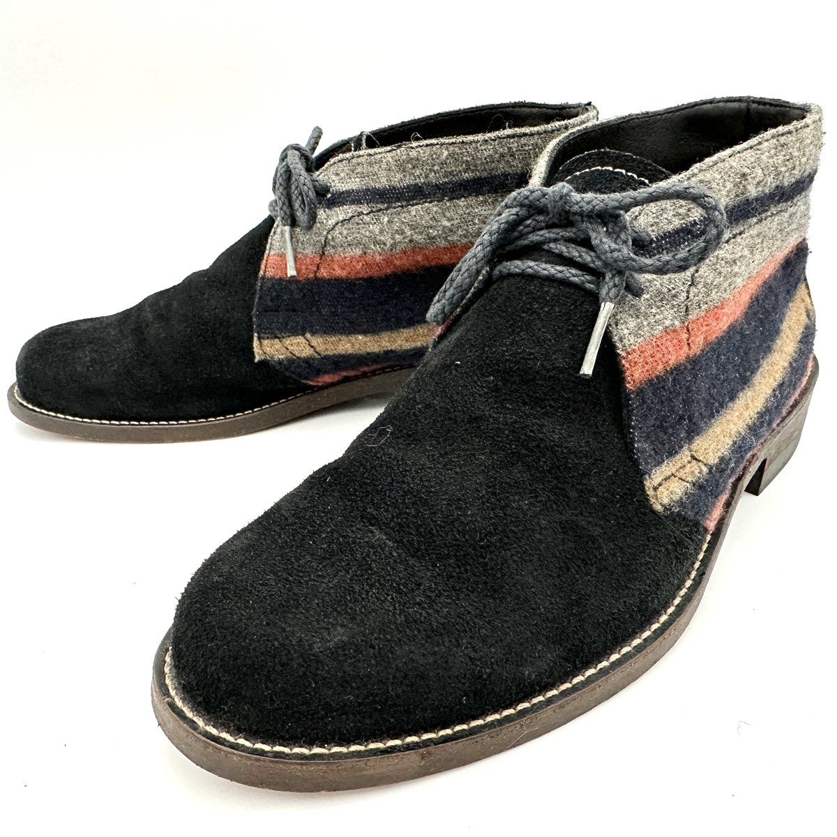 COMME des GARCONS チャッカブーツ スエード ネイビー 1827 T