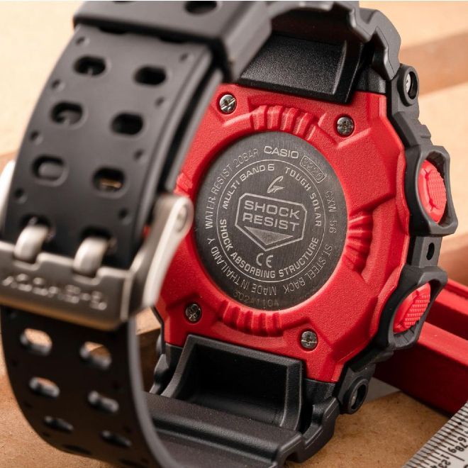 2年保証 GXW-56-1A 完全新品 CASIO G-SHOCK カシオ Gショック ジーショック ソーラー充電 電波時計 マルチ6バンド デジタル  レッド ブラック プレゼント タフソーラー 黒 - メルカリ