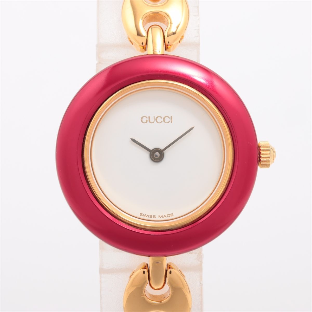 GUCCI グッチ オールドグッチ チェンジベゼル 11/12.2 GP QZ 腕時計 白