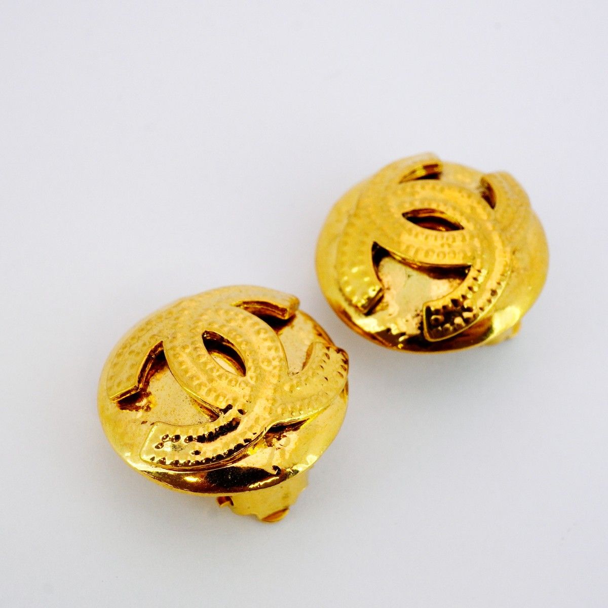 5jmb0156 シャネル イヤリング ヴィンテージ ココマーク GPメッキ ゴールド レディース