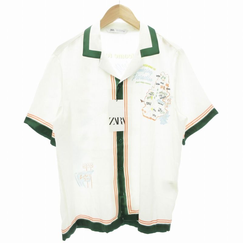 送関込み★ZARA/ザラ★ウェーブレースシャツ/半袖メッシュシャツ 送関込☆ZARA/ザラ☆クロシェレース オーバーサイズシアーシャツ