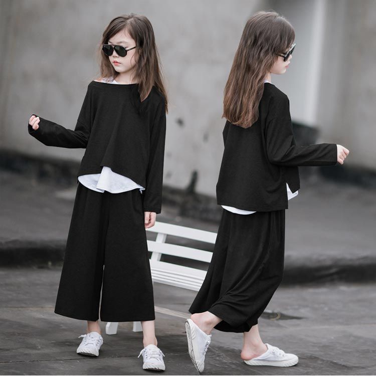 セットアップ 春服 ワイドパンツ タンクトップ 子供服 秋服