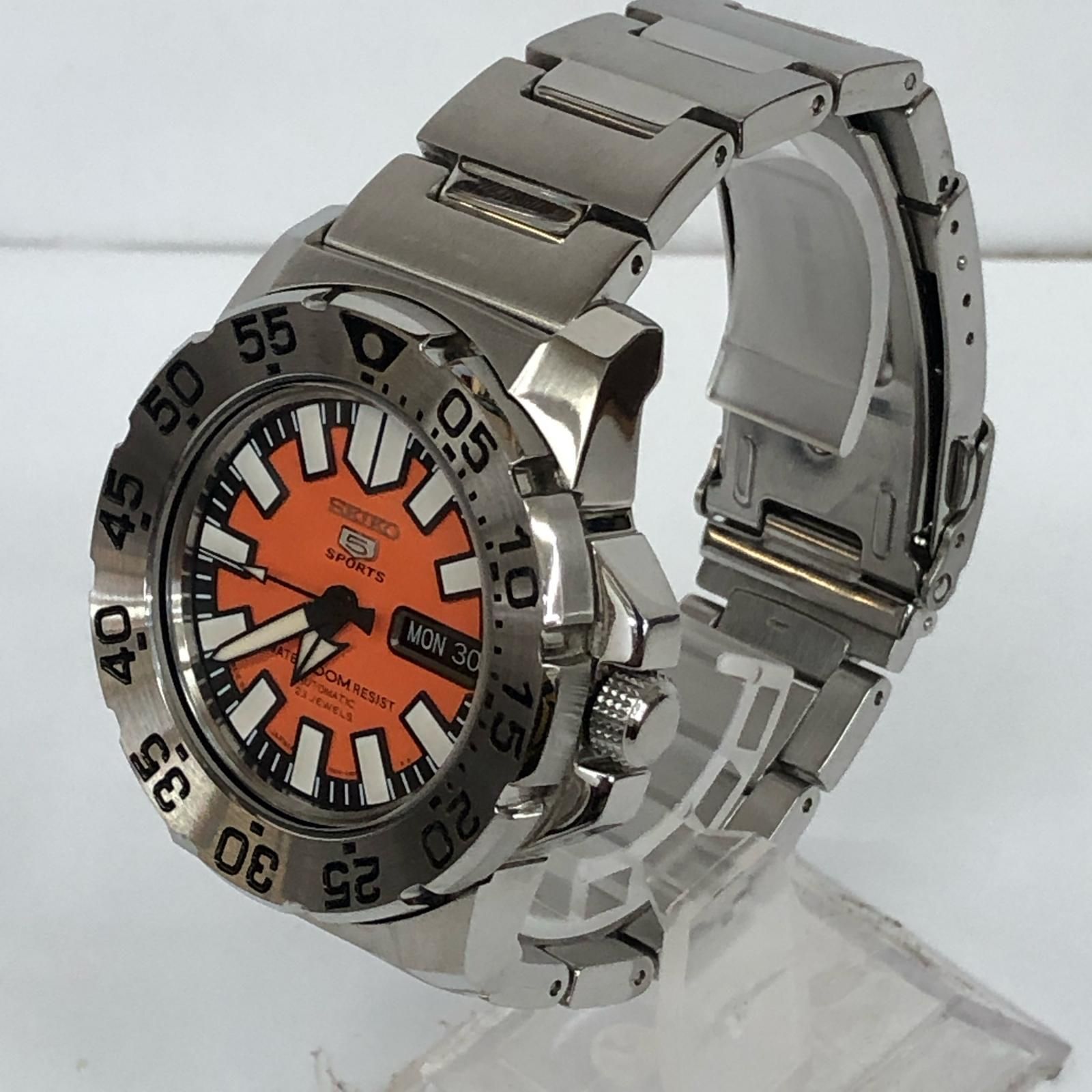加古川店】 中古 SEIKO | セイコー 腕時計 5 Sports/オレンジ