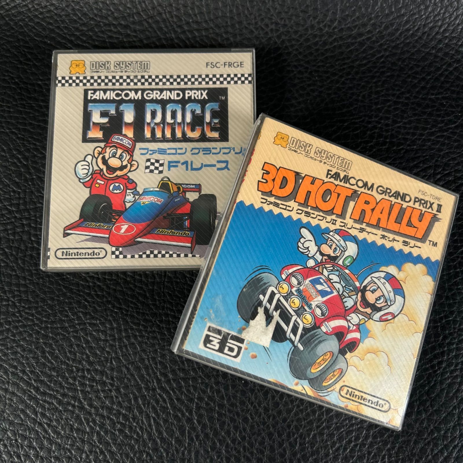 中古ファミリーコンピューターディスクシステムのF1RACE 2個セット》ファミコン ディスクシステム F1レース・3D ホットラリー