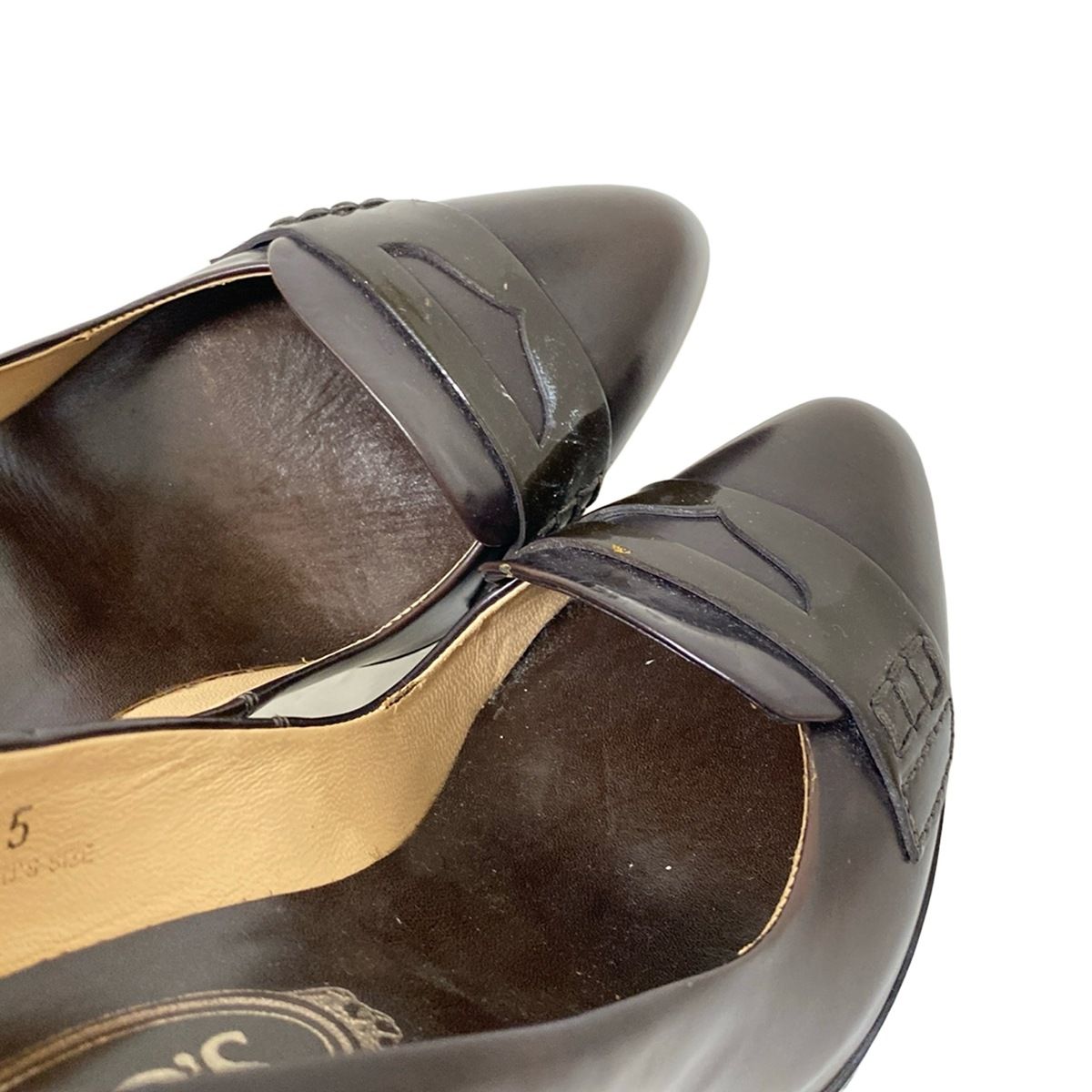 tod's トッズ　パンプス35ハーフ TOD'S(トッズ) パンプス 35 レディース - ダークブラウン レザー