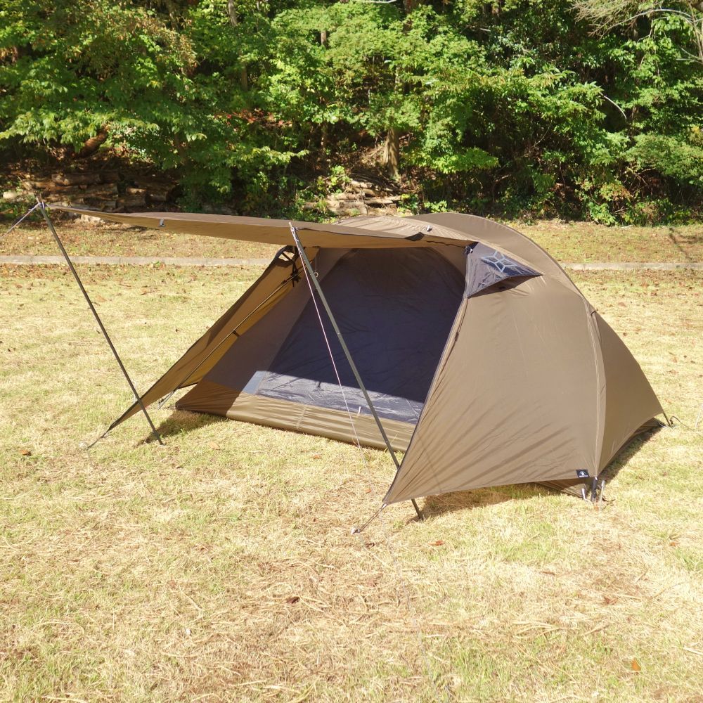 PAAGO WORKS NINJA TENT Dark Beige 美品 PAAGO WORKS（パーゴワークス） / ニンジャシェルター/ダーク