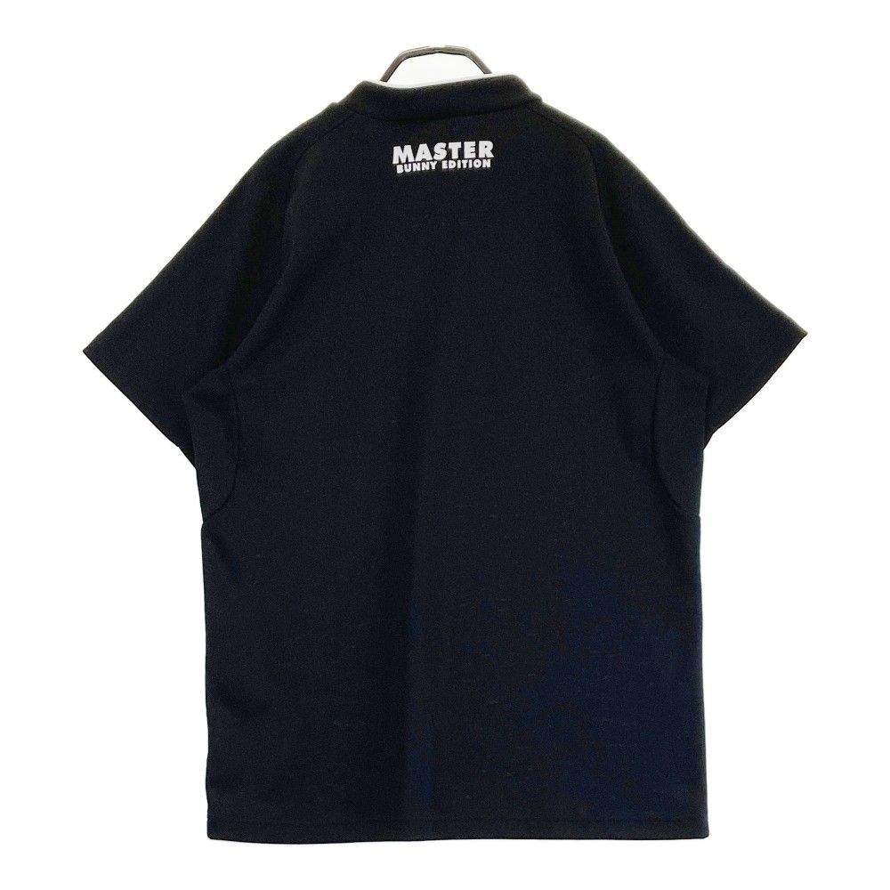 サイズ：6 MASTER BUNNY EDITION マスターバニーエディション  ハーフジップ 半袖Tシャツ  ブラック系 [240101417843] ゴルフウェア メンズ ストスト サイズ：6 MASTER BUNNY EDITION マスターバニーエディション