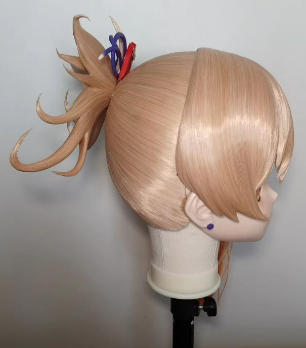 未使用 全頭マスク カツラ付 ロック付 訳あり ドールヘッド ロリータ人形 全頭マスク カツラ付き ロック付き NO.88 フルマスク ドール ヘッド