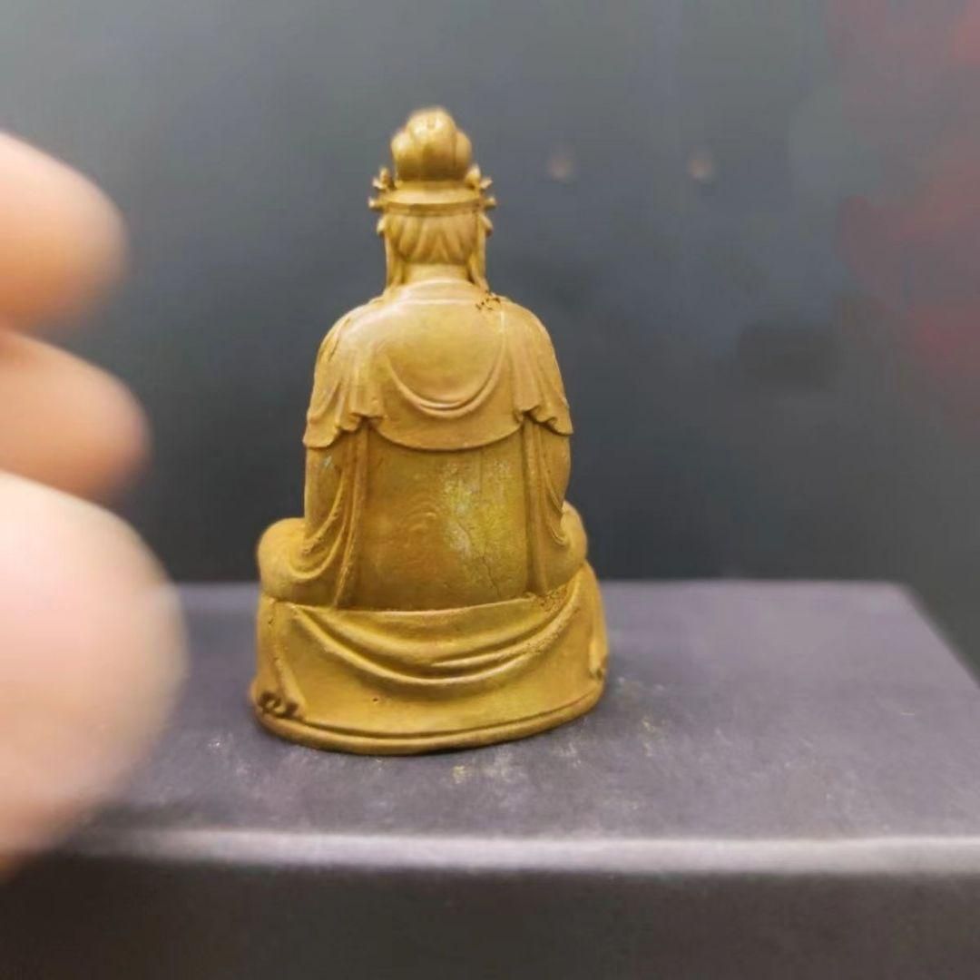 50%OFF 銅製 小仏像 南海観音菩薩像 仏像 中国 仏教美術 銅器 メルカリ - 工芸品