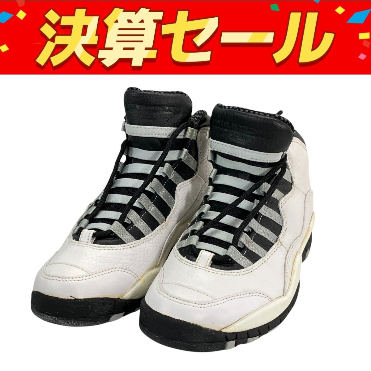 NIKE ナイキ 130209-101 AIR JORDAN 10 エア ジョーダン 10 Steel Gray オリジナル 訳有 W10136427