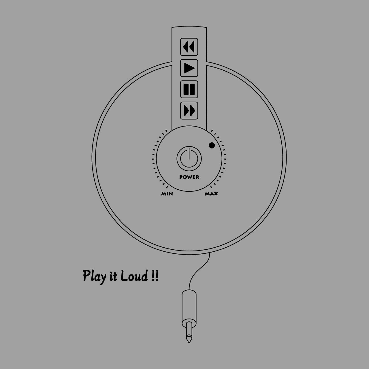 グラフィックスウェット　Play it Loud White -Sweat-