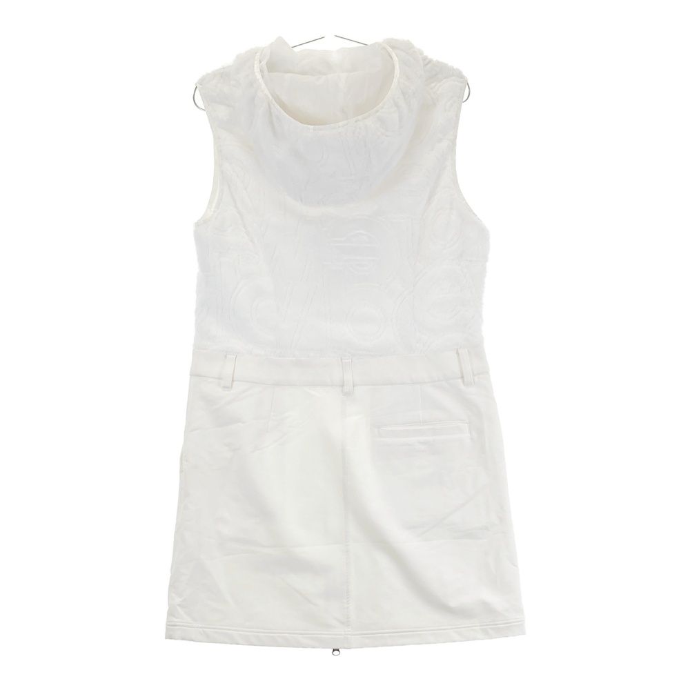 サイズ 2 NEW BALANCE GOLF ニューバランス モデル フード付ボア切替ジップワンピース ロゴ柄 ホワイト系 240101492365 ゴルフウェア レディース ストスト