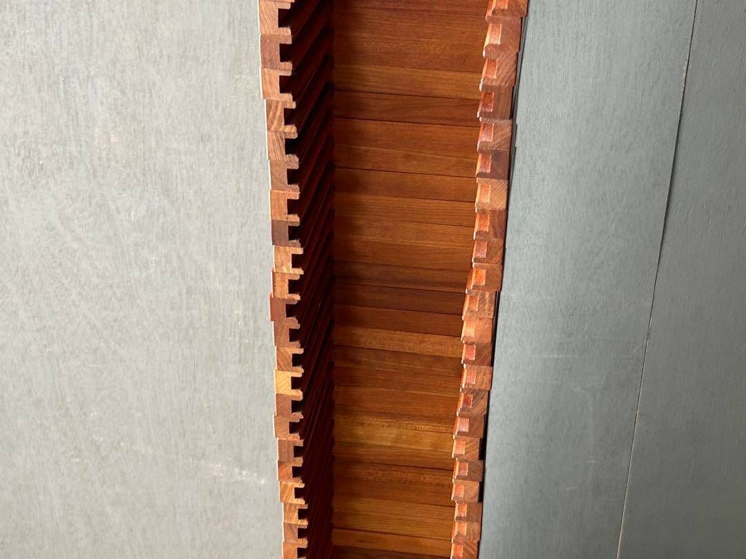 ② Jonny B 回転式CDラック コレクションケース ウォールナット RZ ①