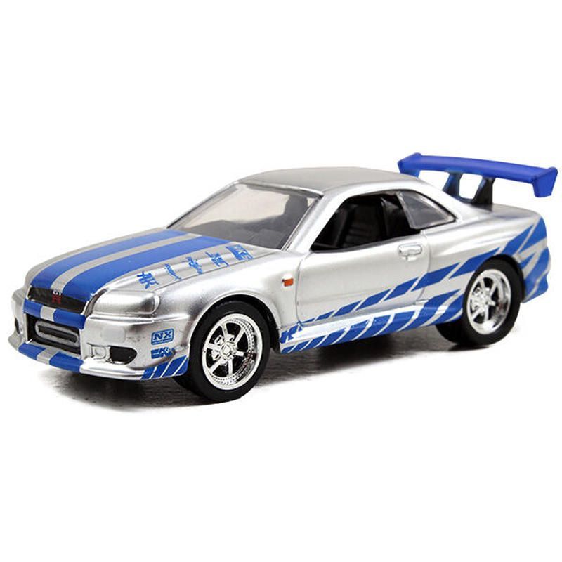 1/55 スケール ワイルドスピードシリーズ ミニカー34台セット 1:55 ワイルドスピードダイキャストカー Brian's Nissan Skyline