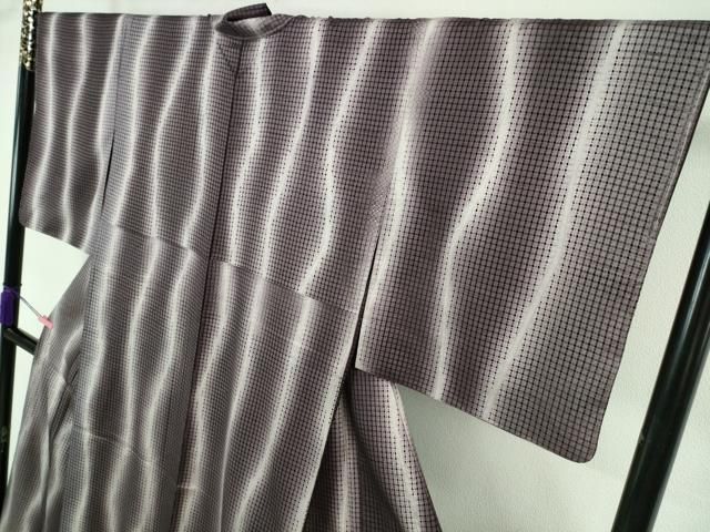 平和屋本店□極上 中国三大刺繍 スワトウ刺繍 本場縞大島紬 訪問着 暈  