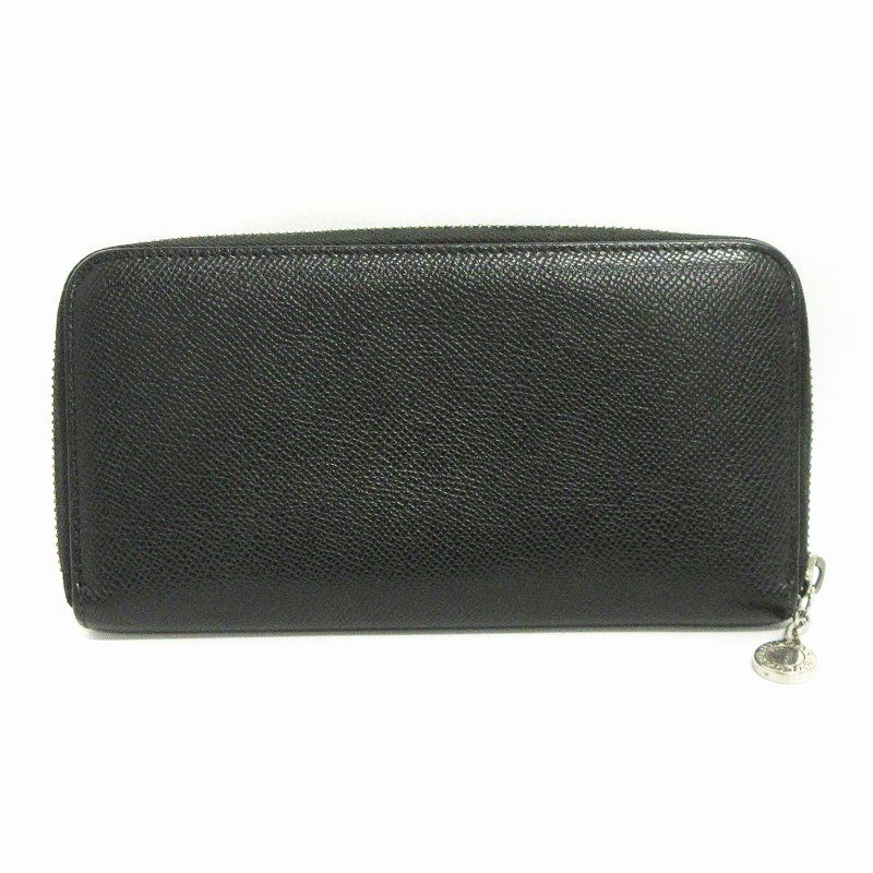 ブルガリ BVLGARI ラウンドファスナー 長財布 クラシコ レザー 型押し