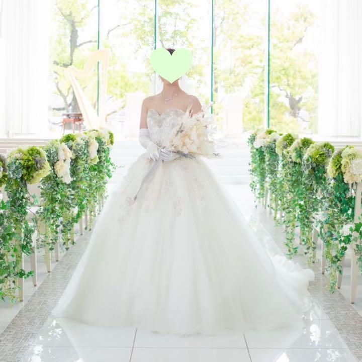 結婚式最新！ウェディングドレス ベール付き 2022年5月 1回使用 購入価格34万円