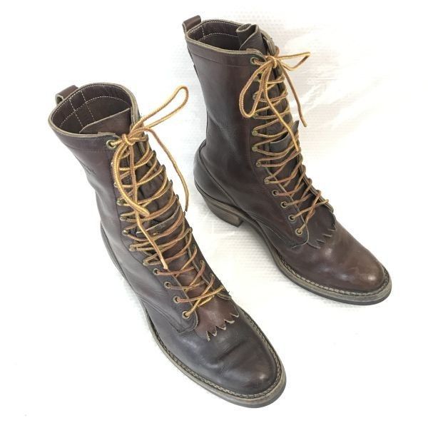 試着交換OK！70s-80s?Vintage/Hathorn Boot/ハソーン☆本革/ロガーブーツ【10B/26.5-27.5/茶/BROWN】Smokejumper/mfg  spokane wa/Shoes◇pWB90-6 #BUZZBERG - メルカリ