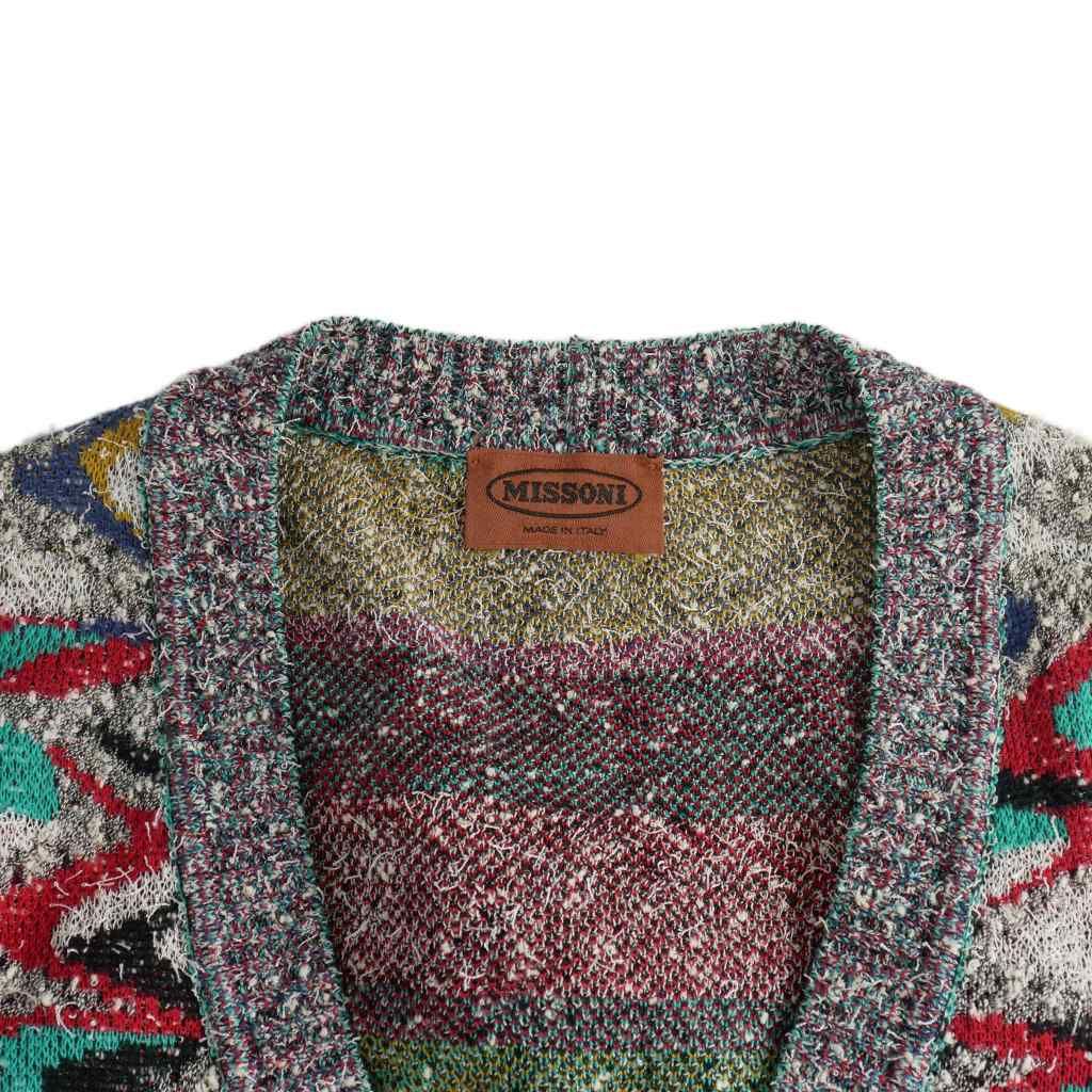 ミッソーニベスト イタリア製 ミッソーニ MISSONI マルチカラー ニット ベスト