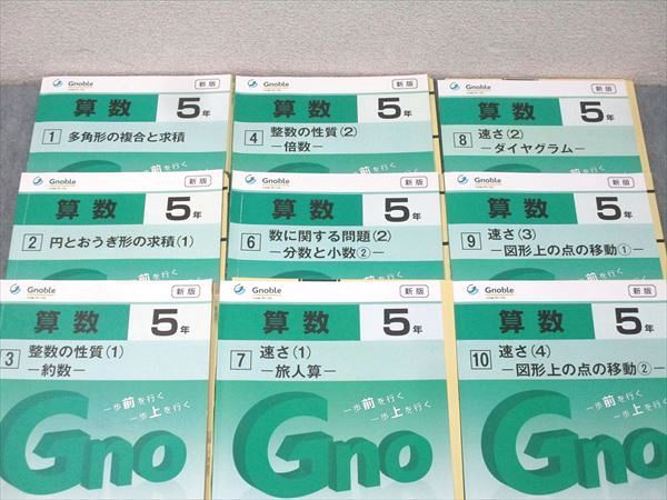 Google算数５年G脳ワークアウト21冊　※バラ売り可能です Gnoble グノーブル 5年 G脳-ワークアウト 算数 1～4/6～10 整数