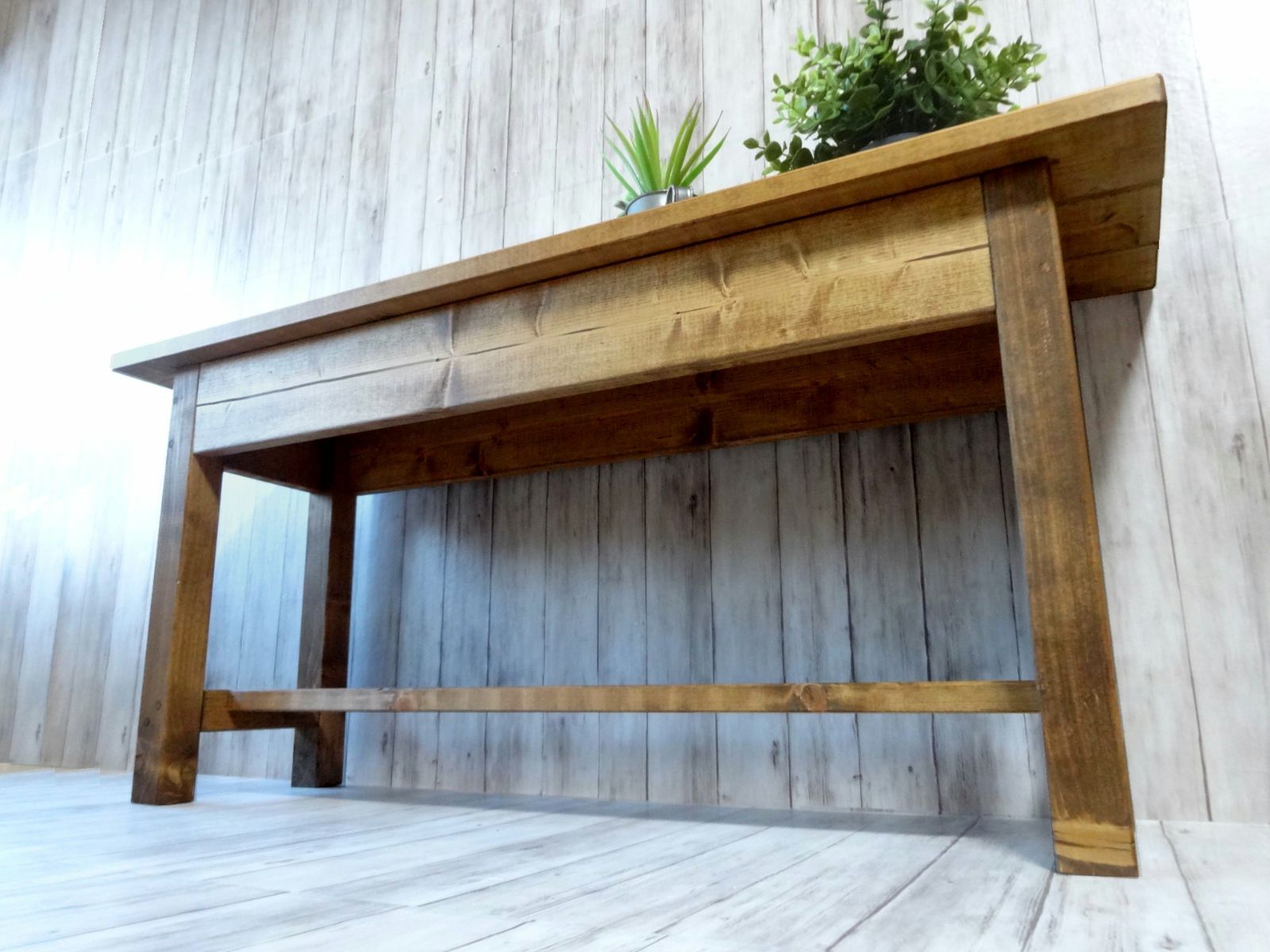 ハンドメイド ２人掛けベンチ